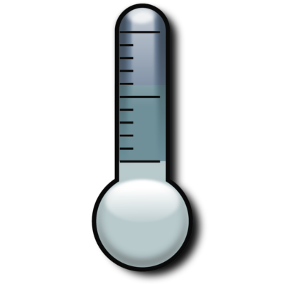 schematische Darstellung eines Thermometers, welche die Temperatur repräsentiert